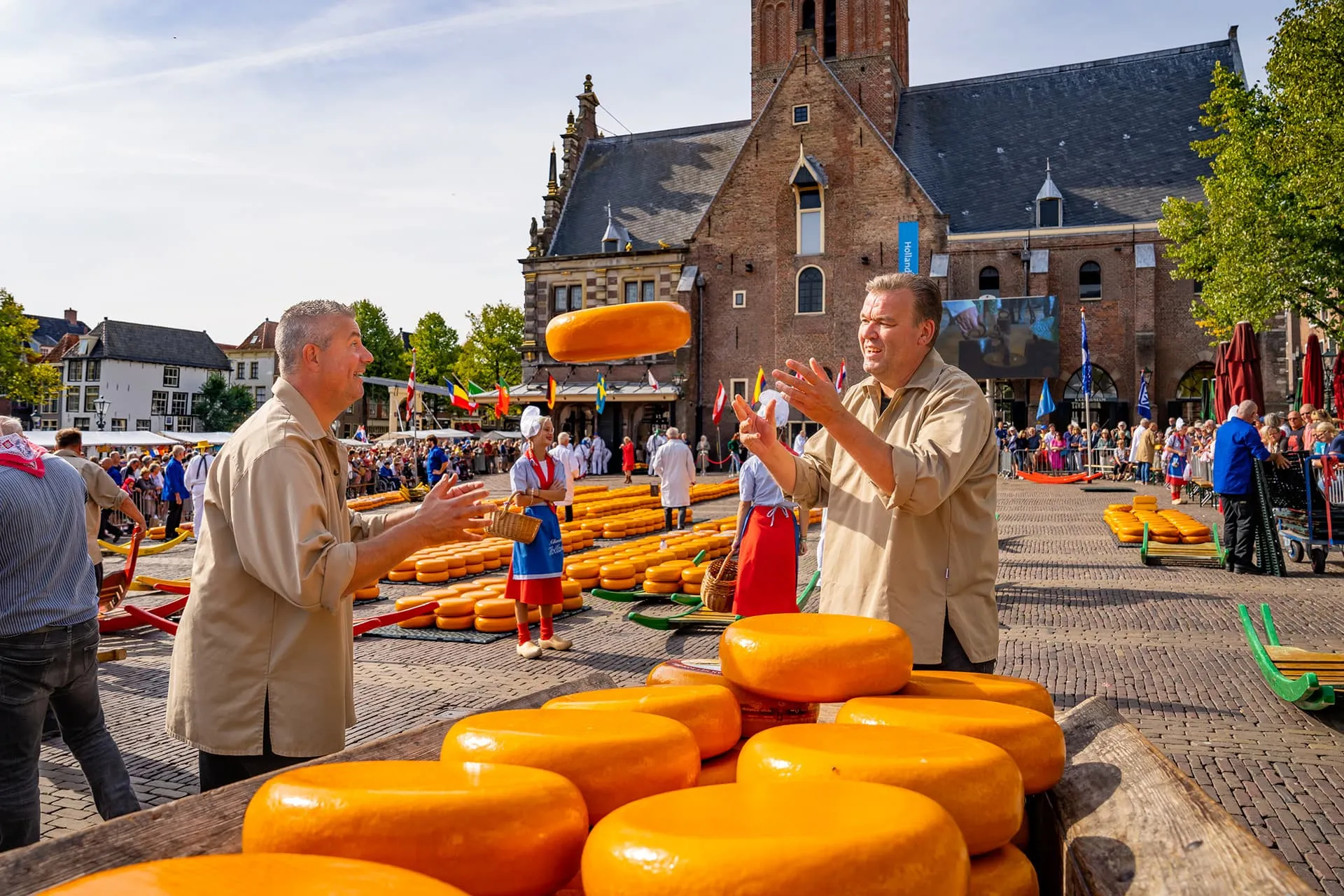 The Cheese Market in Alkmaar, Netherlands